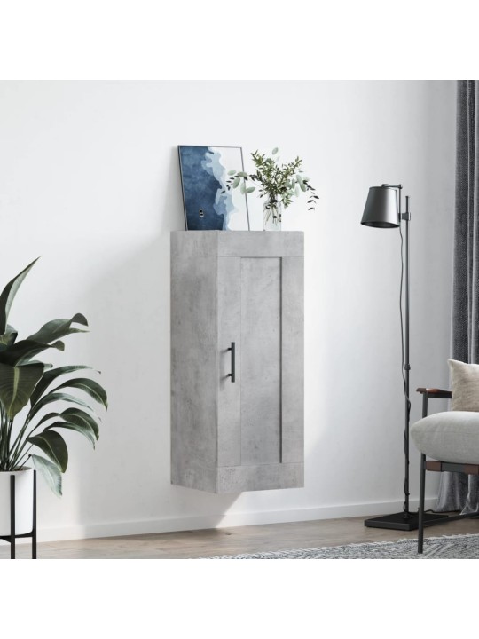 Nástěnná skříňka betonově šedá 34,5x34x90 cm kompozitní dřevo