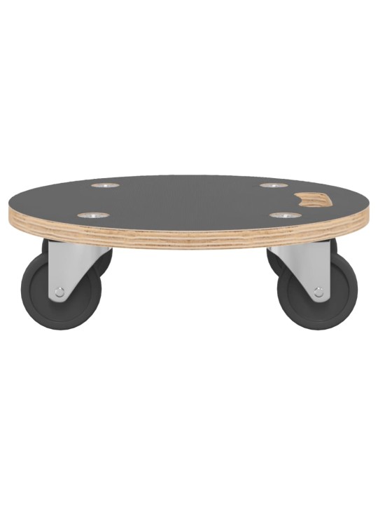 Přepravní vozíky 2 ks kulaté Ø 38 x 11,5 cm 250 kg