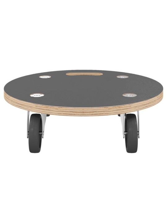 Přepravní vozíky 2 ks kulaté Ø 38 x 11,5 cm 250 kg