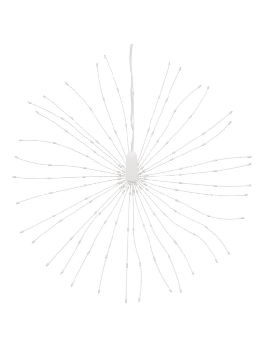 Vánoční hvězdicová světla 8 ks 140 modrých LED diod 17 cm