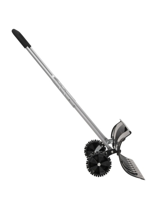 Hrablo na sníh s výsuvnou rukojetí černé radlice 66 cm ocel