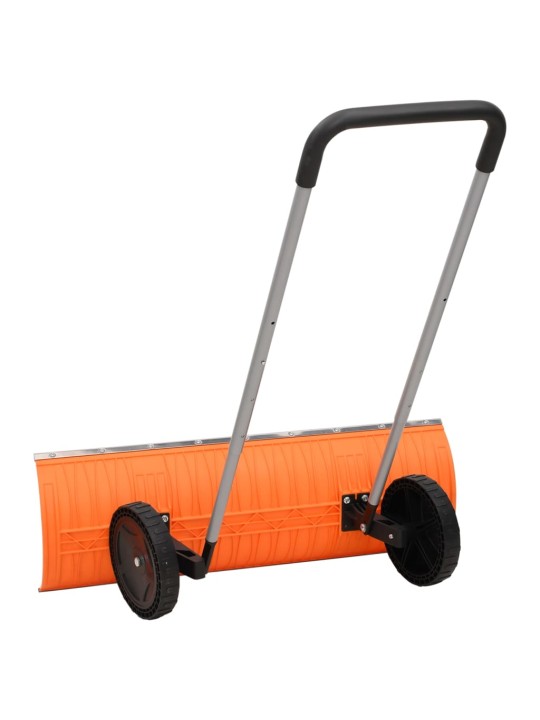 Hrablo na sníh s výsuvnou rukojetí oranžové radlice 96 cm ocel