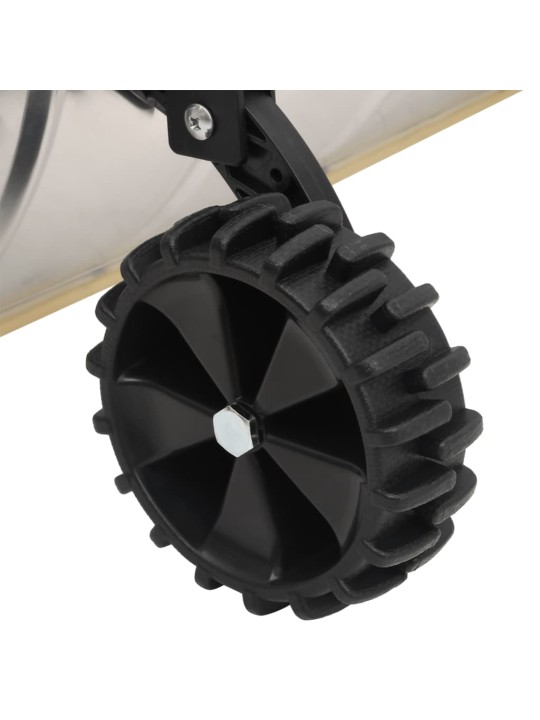 Hrablo na sníh s výsuvnou rukojetí stříbrné radlice 61 cm ocel