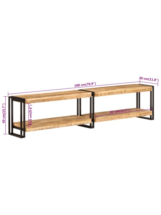 TV skříňka 180 x 30 x 40 cm masivní mangovníkové dřevo
