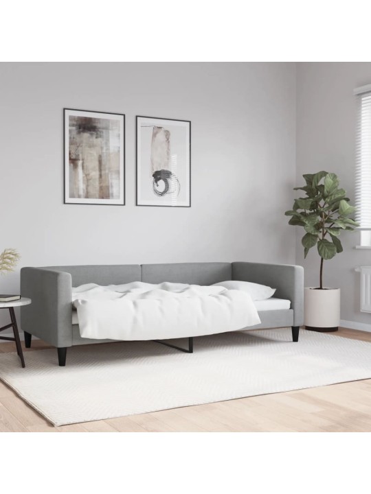 Válenda světle šedá 90 x 190 cm textil