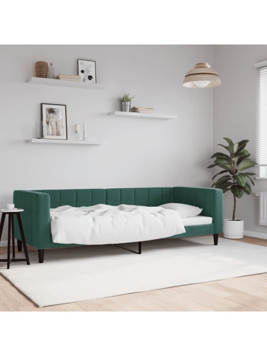 Válenda tmavě zelená 80 x 200 cm samet