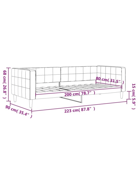 Válenda žlutá 80 x 200 cm samet