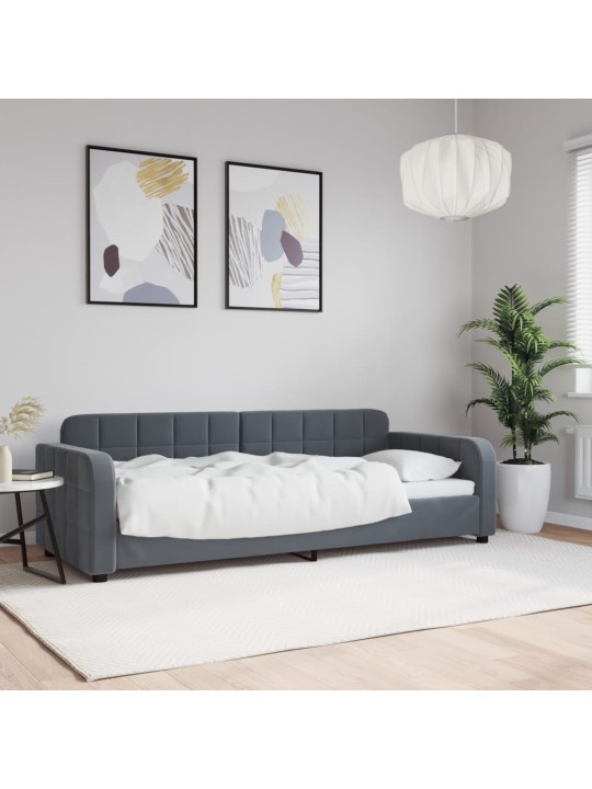 Válenda tmavě šedá 80 x 200 cm samet