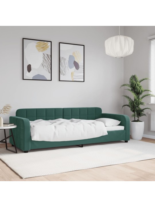 Válenda tmavě zelená 80 x 200 cm samet
