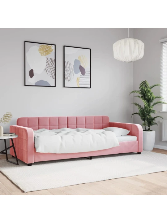 Válenda růžová 90 x 200 cm samet