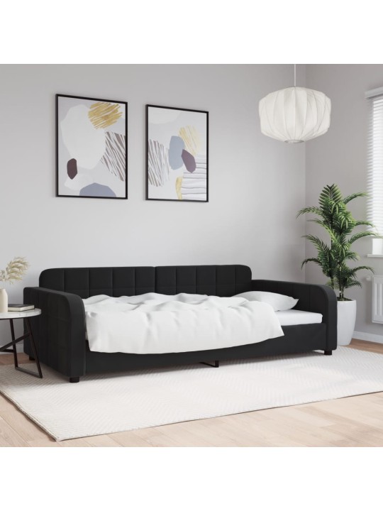 Válenda černá 100 x 200 cm samet