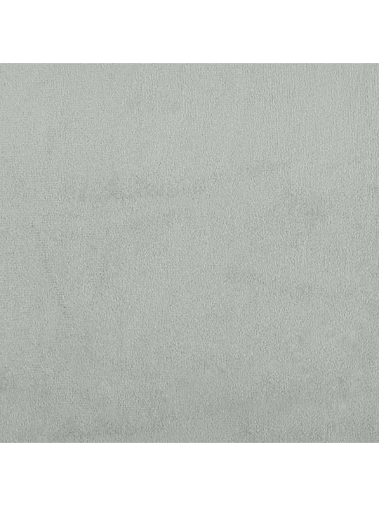 Válenda světle šedá 90 x 190 cm samet
