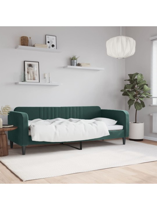 Válenda tmavě zelená 80 x 200 cm samet