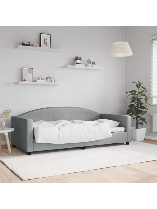 Válenda světle šedá 90 x 190 cm textil