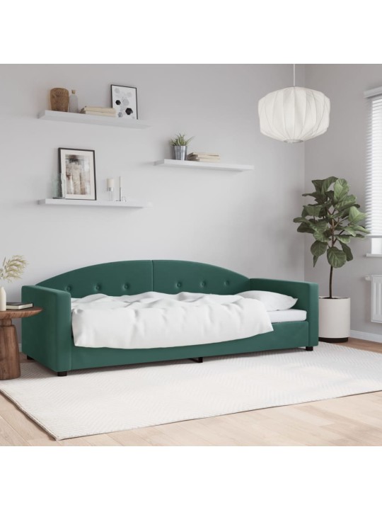 Válenda tmavě zelená 80 x 200 cm samet