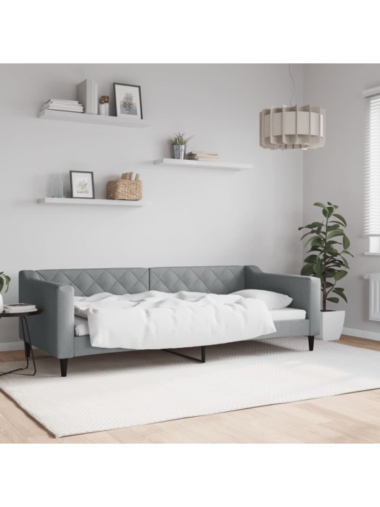 Válenda světle šedá 90 x 200 cm textil