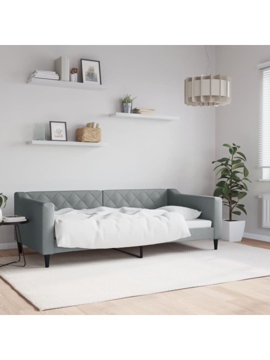 Válenda světle šedá 90 x 190 cm textil