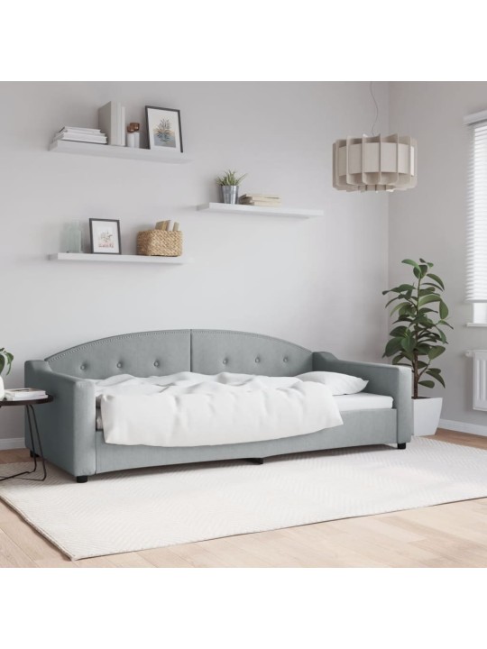 Válenda světle šedá 90 x 200 cm textil