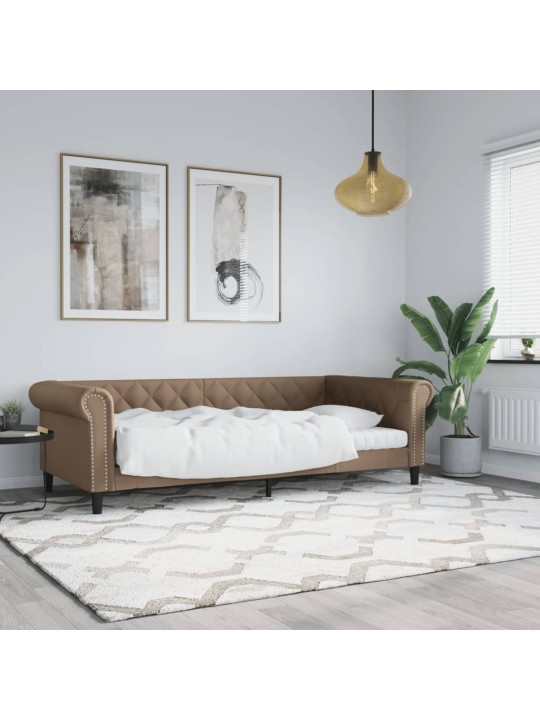 Válenda cappuccino 90 x 200 cm umělá kůže