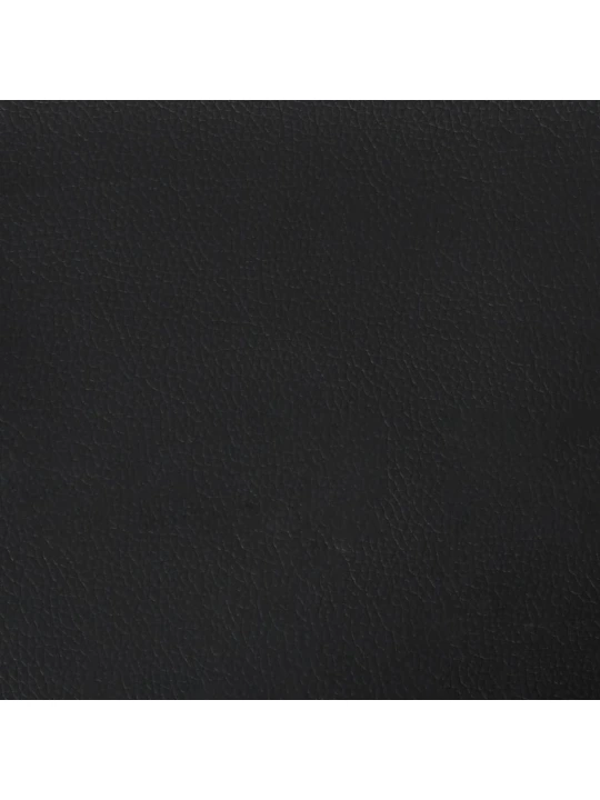Válenda černá 100 x 200 cm umělá kůže