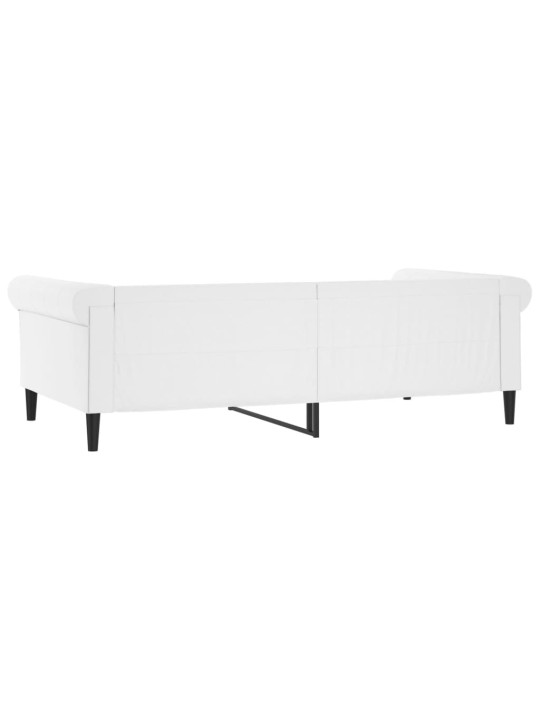 Válenda bílá 100 x 200 cm umělá kůže