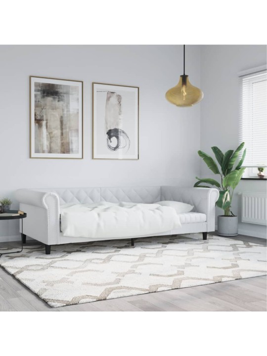 Válenda bílá 100 x 200 cm umělá kůže