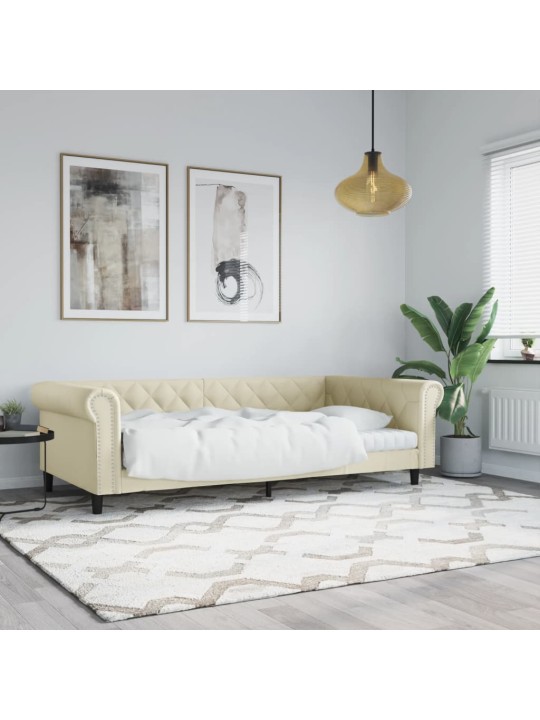 Válenda krémová 100 x 200 cm umělá kůže
