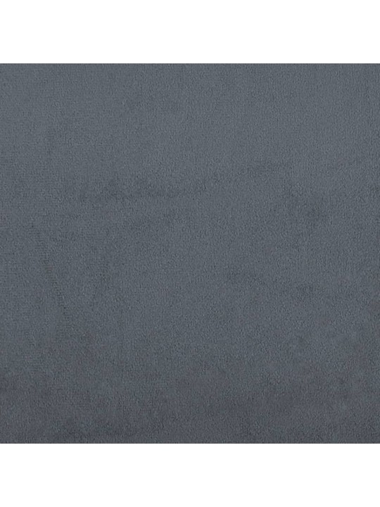 Válenda tmavě šedá 80 x 200 cm samet