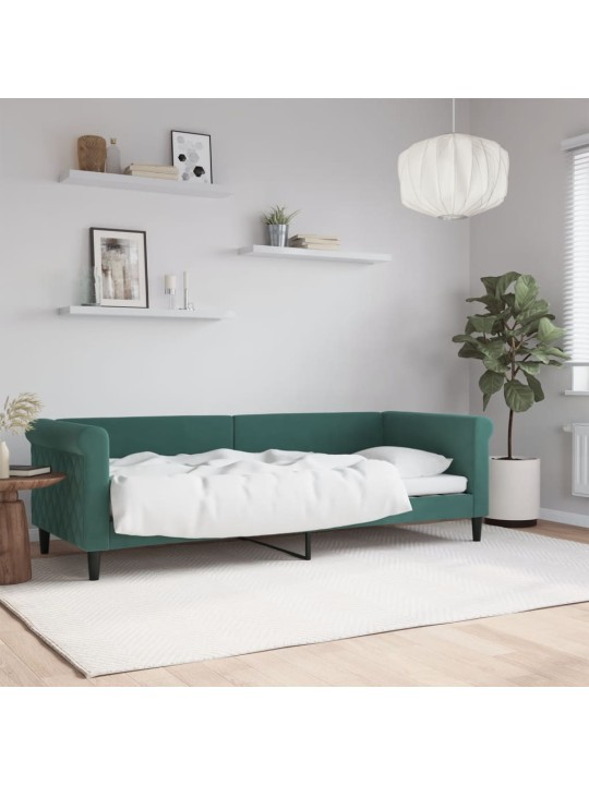 Válenda tmavě zelená 80 x 200 cm samet