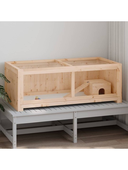 Klec pro křečky 104 x 52 x 38 cm masivní jedlové dřevo