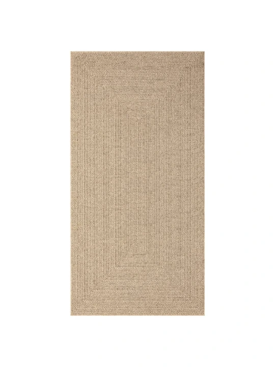 Koberec ZIZUR 80 x 150 cm jutový vzhled interiér i exteriér