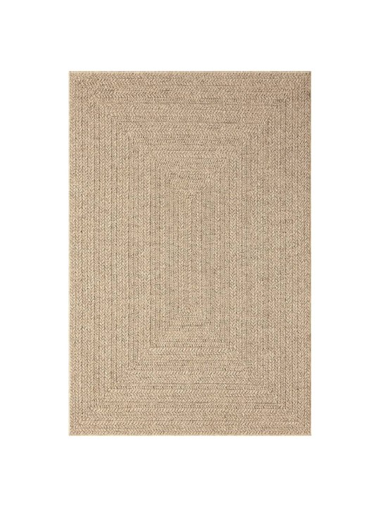 Koberec ZIZUR 140 x 200 cm jutový vzhled interiér i exteriér