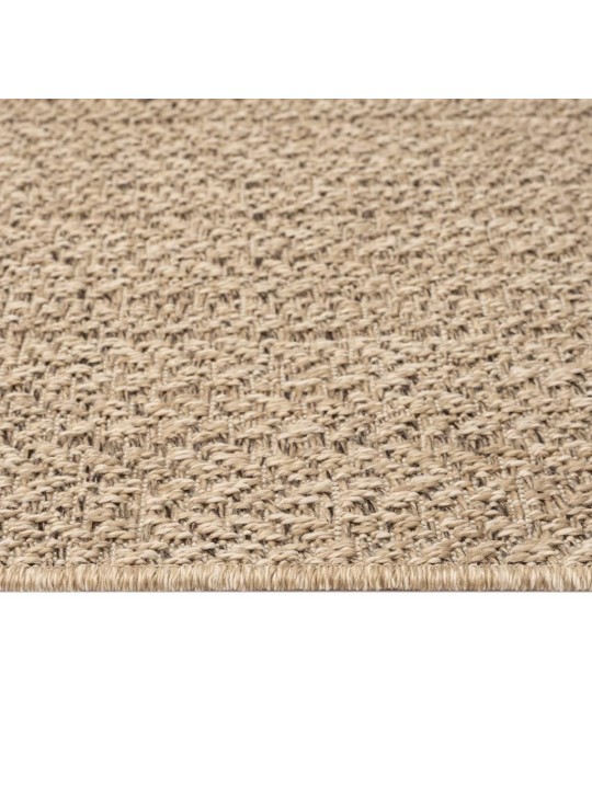 Koberec ZIZUR 140 x 200 cm jutový vzhled interiér i exteriér