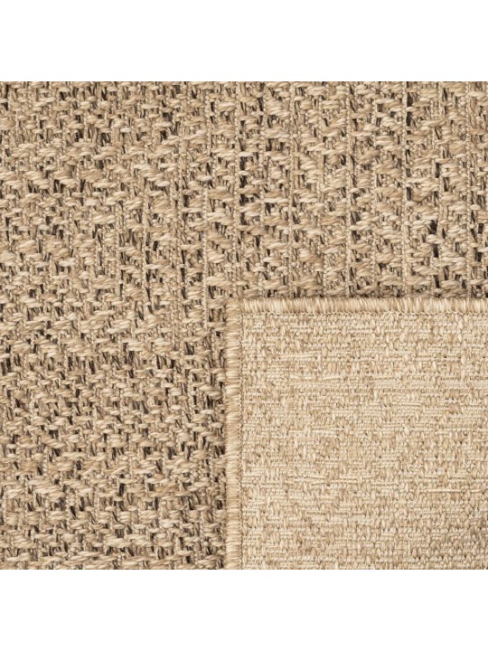 Koberec ZIZUR 140 x 200 cm jutový vzhled interiér i exteriér
