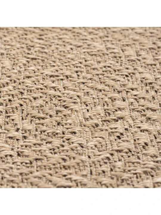 Koberec ZIZUR 140 x 200 cm jutový vzhled interiér i exteriér