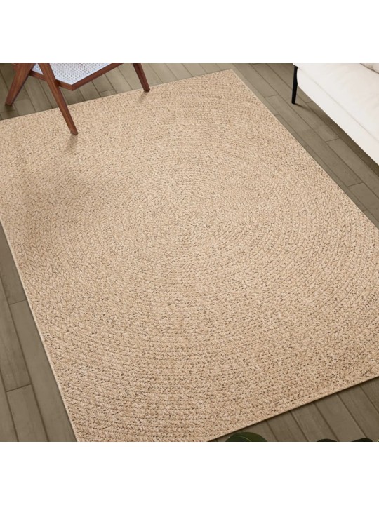 Koberec ZIZUR 160 x 230 cm jutový vzhled interiér i exteriér