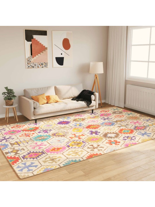Koberec pratelný vícebarevný 190 x 300 cm protiskluzový
