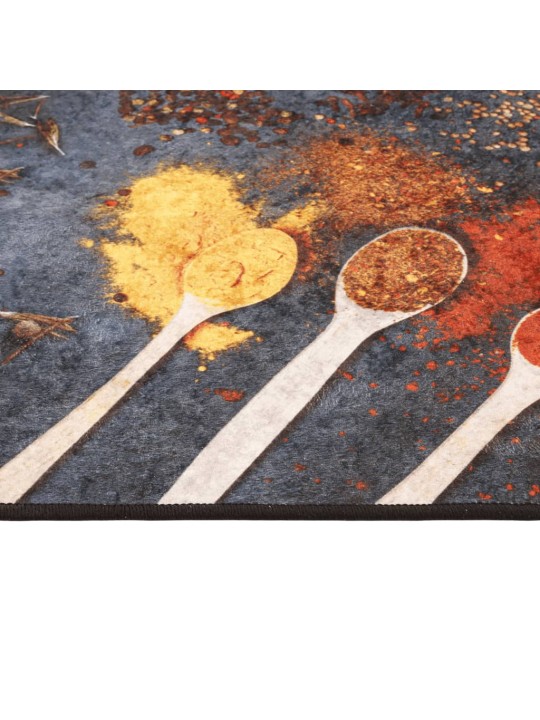 Kuchyňský koberec vícebarevný 60x180 cm pratelný protiskluzový