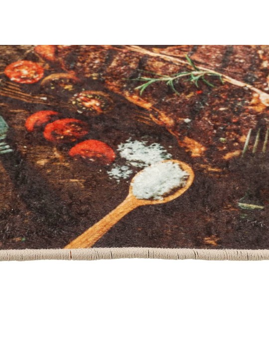 Kuchyňský koberec vícebarevný 60x180 cm pratelný protiskluzový