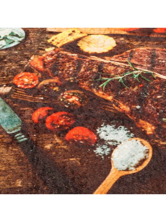 Kuchyňský koberec vícebarevný 60x180 cm pratelný protiskluzový