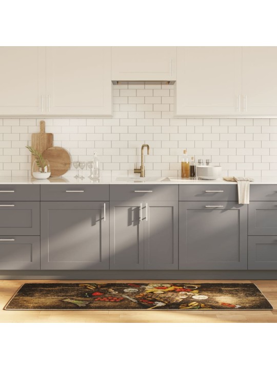 Kuchyňský koberec vícebarevný 60x180 cm pratelný protiskluzový