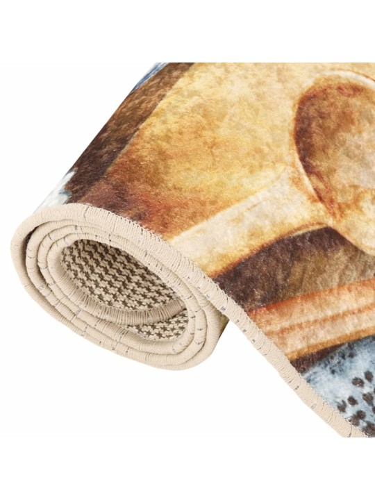 Kuchyňský koberec vícebarevný 60x180 cm pratelný protiskluzový