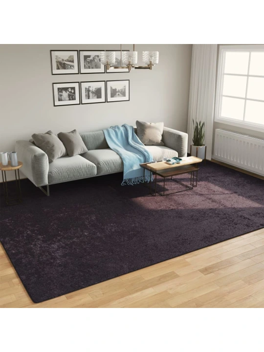 Koberec pratelný antracitový 400 x 300 cm protiskluzový