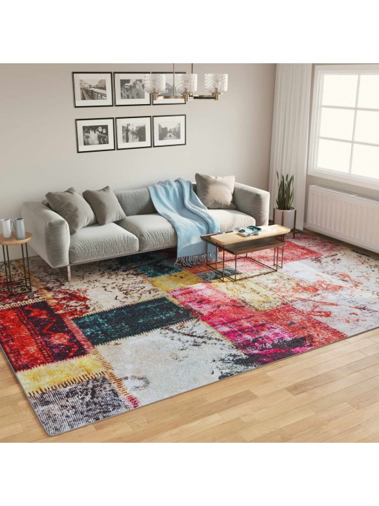 Koberec pratelný vícebarevný 400 x 300 cm protiskluzový