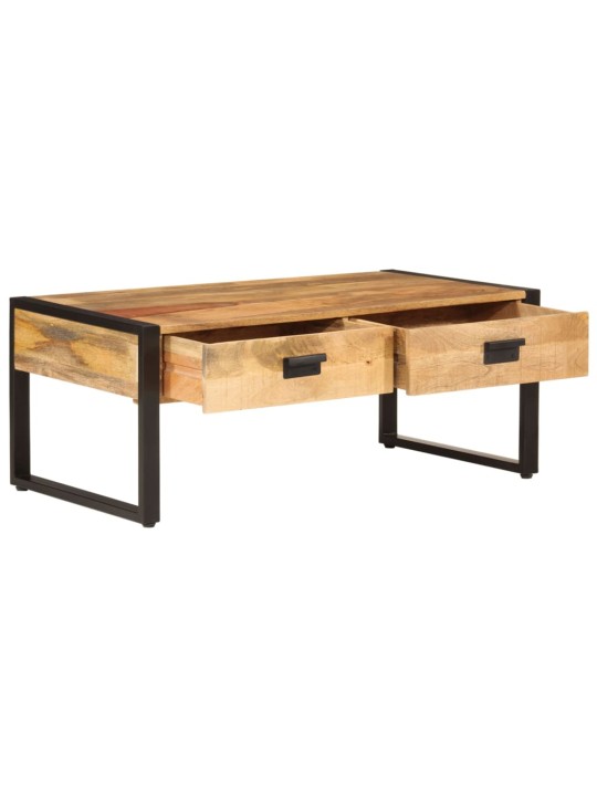 Konferenční stolek 100 x 54 x 40 cm masivní mangovník a železo