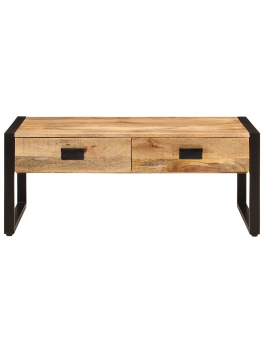 Konferenční stolek 100 x 54 x 40 cm masivní mangovník a železo