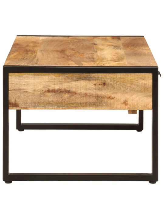 Konferenční stolek 100 x 54 x 40 cm masivní mangovník a železo