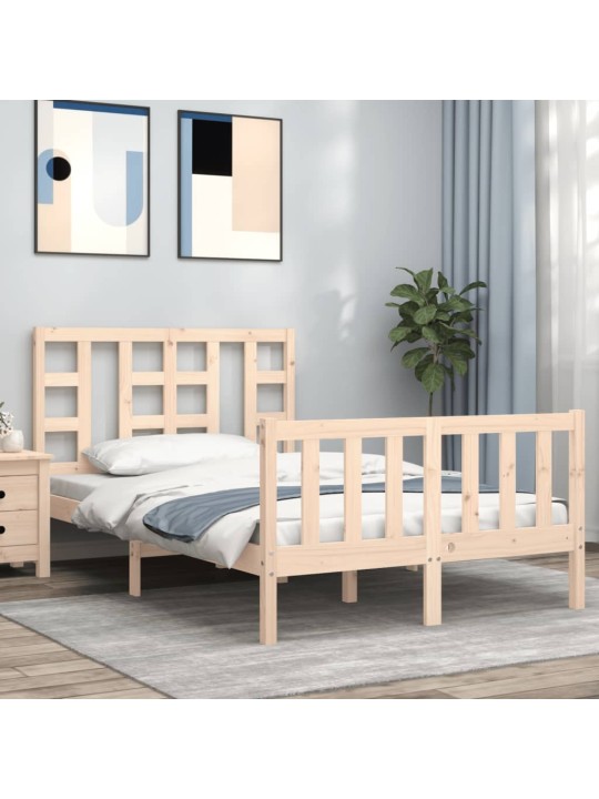 Rám postele s čelem Small Double masivní dřevo