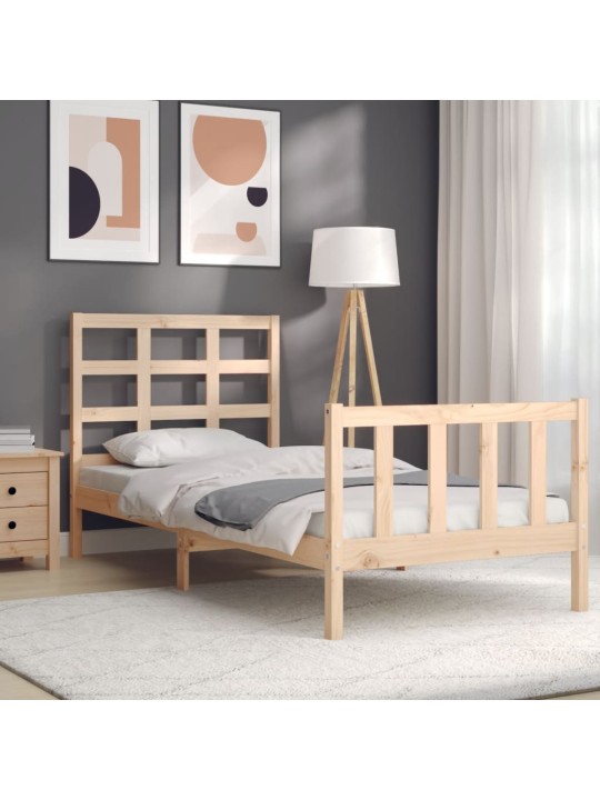 Rám postele s čelem Small Single masivní dřevo