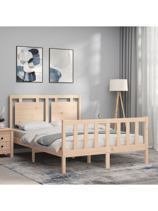 Rám postele s čelem Small Double masivní dřevo